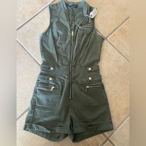 Army green Bebe romper